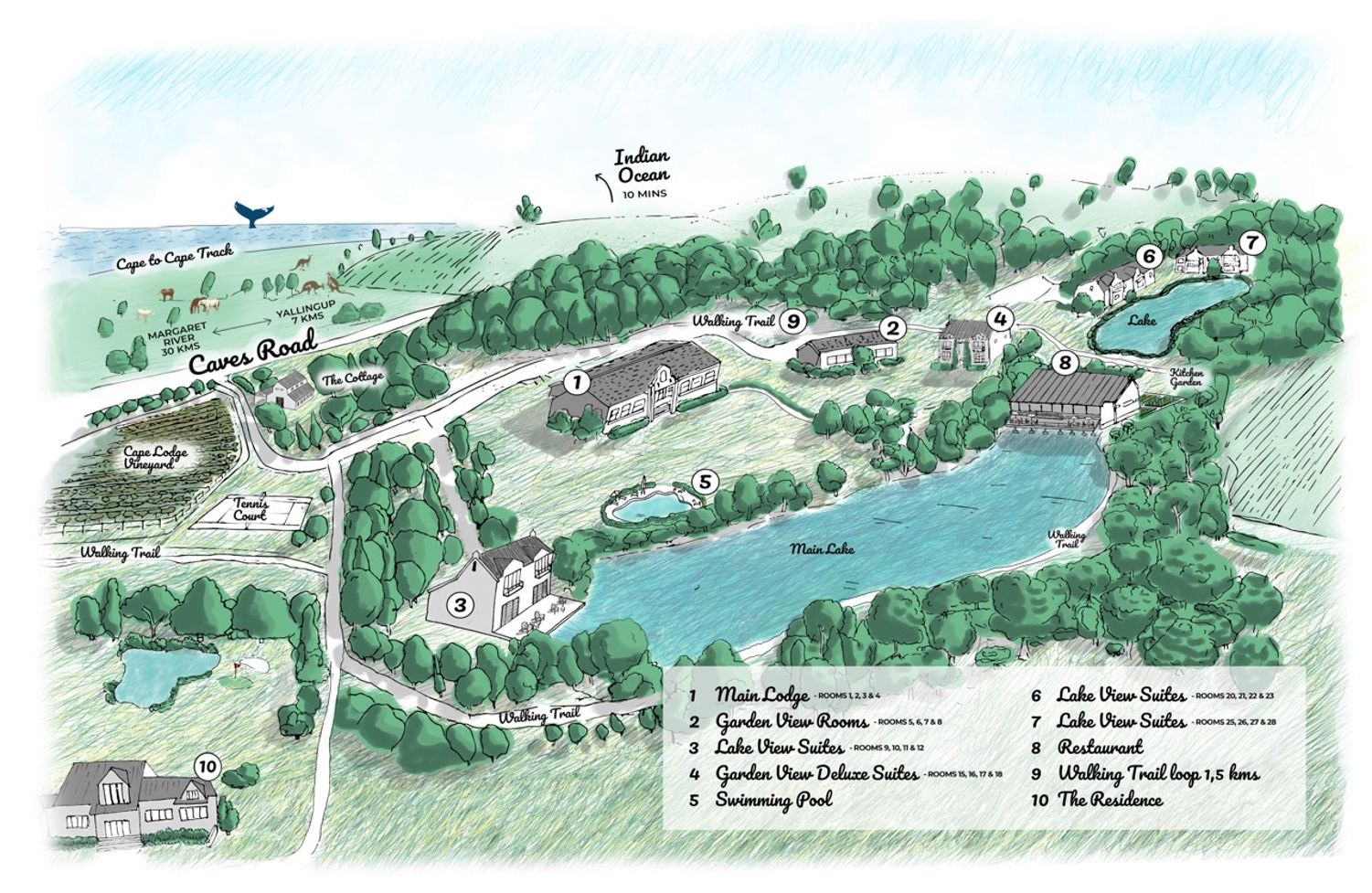 Cape Lodge Mud Map 2